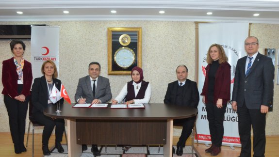 Türk Kızılayı Eskişehir Kan Bağış Merkezi ile Müdürlüğümüz Arasında Protokol İmzalandı