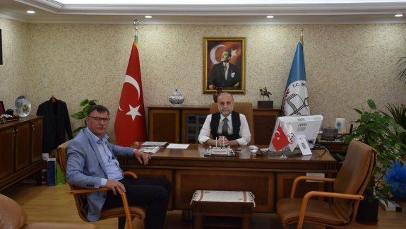 Vezirhan Belediye Başkanından Müdürümüze Hayırlı Olsun Ziyareti
