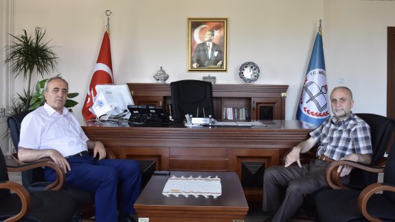 Bilecik Defterdarı Mustafa Şahin İl Milli Eğitim Müdürümüzü Ziyaret Etti